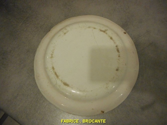 ASSIETTE DECOR DE FLEURS ANCIENNE N° 18