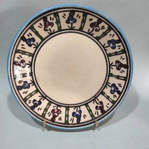 Antique decorative plate in Tunisian ceramic