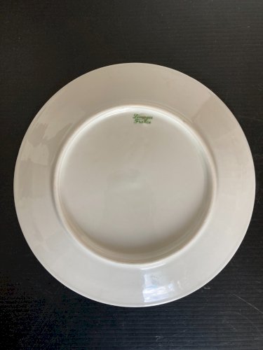 assiette décorative en  porcelaine "cour de ferme" P Dilanipa Limoges France