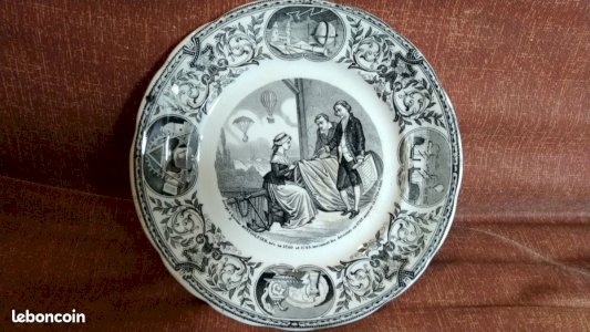 Assiette décorative Sarreguemines