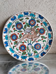 assiette decorative signée camiros rhodes en bon etat