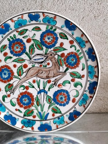 assiette decorative signée camiros rhodes en bon etat