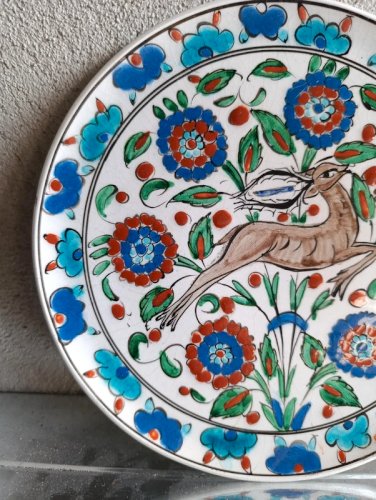 assiette decorative signée camiros rhodes en bon etat