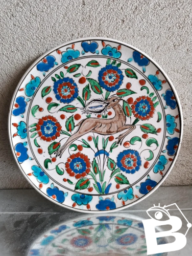 assiette decorative signée camiros rhodes en bon etat