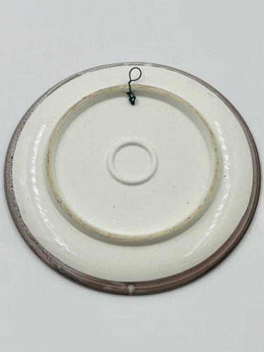 Assiette Décorative Vintage Céramique Vallauris Signée Lolo
