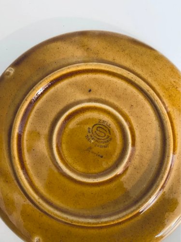 Assiette Dessert Vintage ZELL Murisa - Design 70s Handgemalt