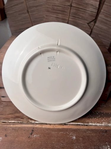 Assiette en barbotine Western Germany