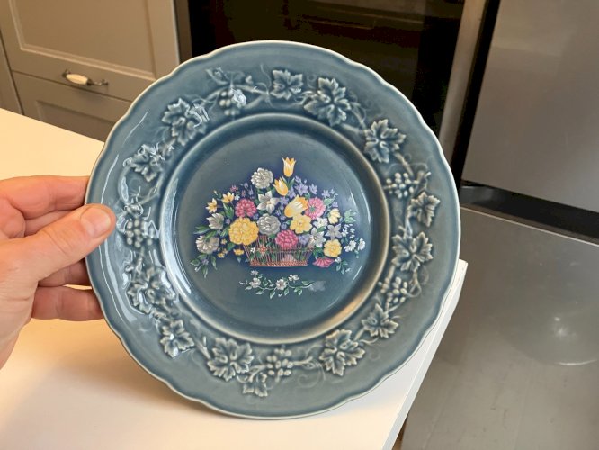 assiette en faience de Gien Harmonelle Marie-Pierre Boitard