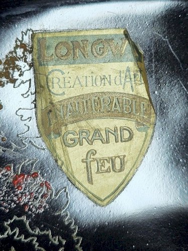 ASSIETTE EN LONGWY GRAND FEU L'ECLUSE