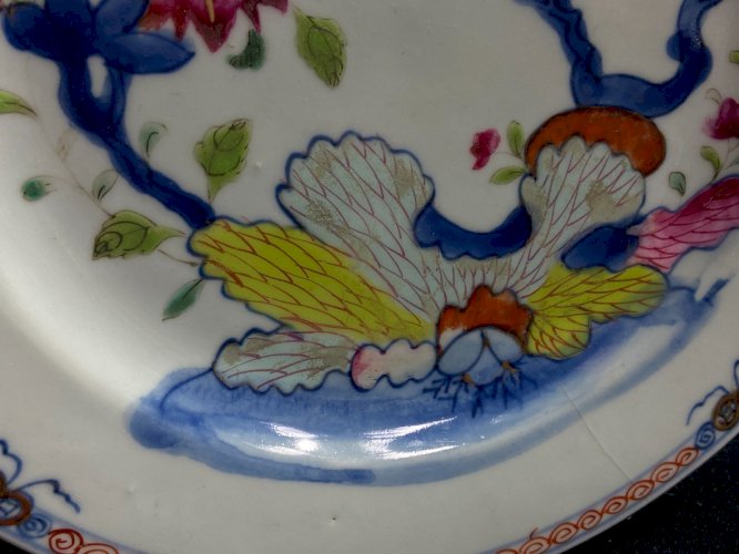 Assiette en porcelaine Compagnie des Indes XVIIIe