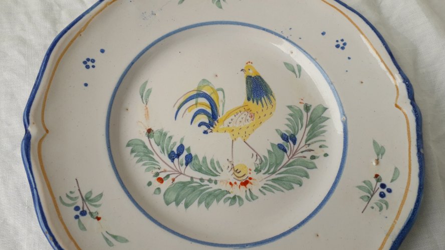 Assiette faïence de Nevers