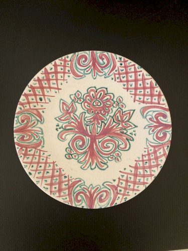 assiette faïence QUIMPER Georges Connan - atelier du STEIR - Bretagne artisanat