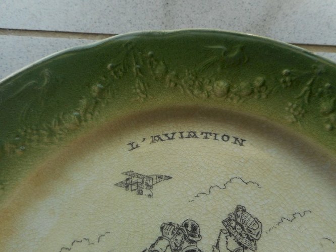 ASSIETTE LUNEVILLE KG FRANCE L'AVIATION