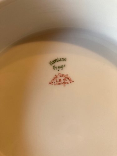 Assiette montée Frank Haviland, Limoges
