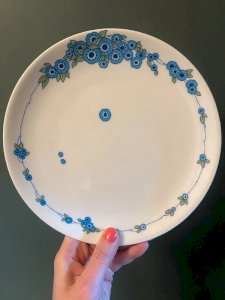 Assiette montée vintage