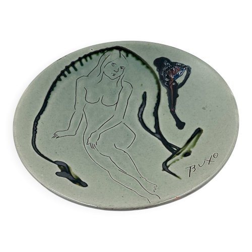 Assiette murale Buxo 1960
