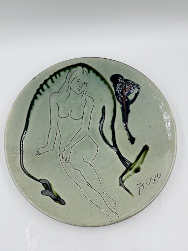 Assiette murale Buxo 1960