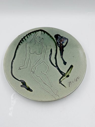 Assiette murale Buxo 1960