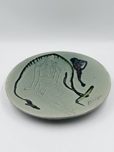 Assiette murale Buxo 1960