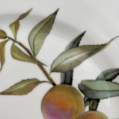 Assiette ou plat porcelaine Royal Worcester Evesham décor fruits Diam~25.8cm