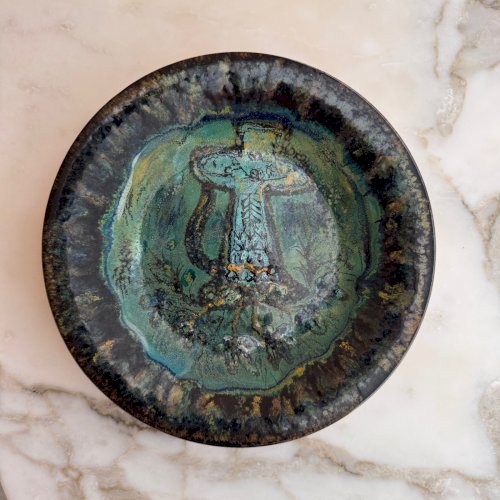 Assiette par Paul Yvain (1919-2007) Keraluc Quimper  M4006