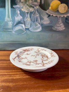 Pedestal plate Iron Earth birds