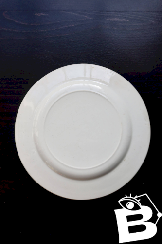 Assiette plate ancienne terre de fer Sapho Longchamp