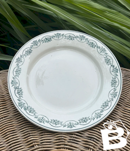 Assiette plate rétro vintage Céranord