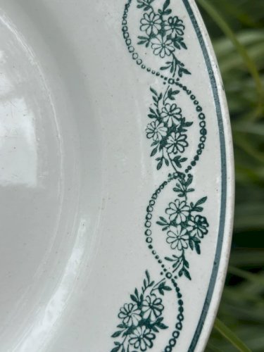 Assiette plate rétro vintage Céranord