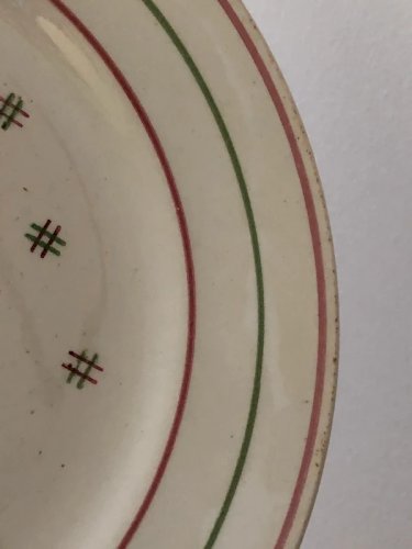 Assiette plate rétro vintage