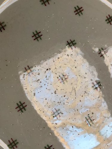 Assiette plate rétro vintage