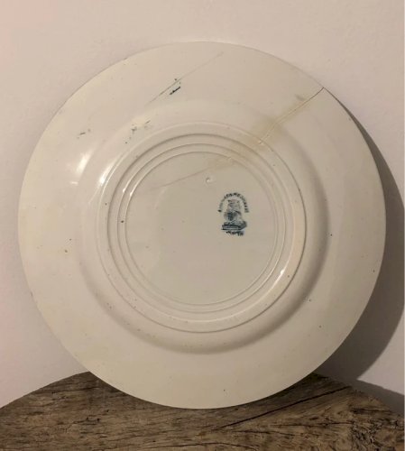 Assiette plate rétro vintage