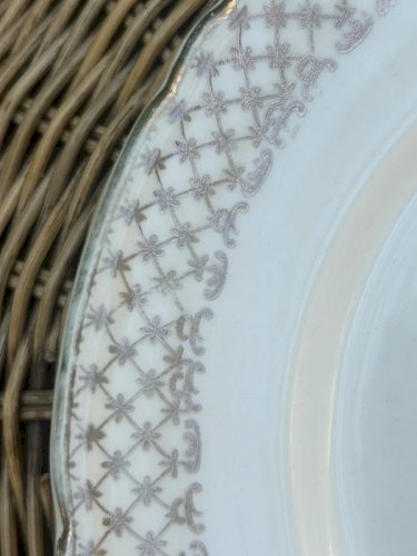 Assiette plate rétro vintage
