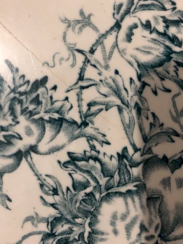 Assiette plate rétro vintage