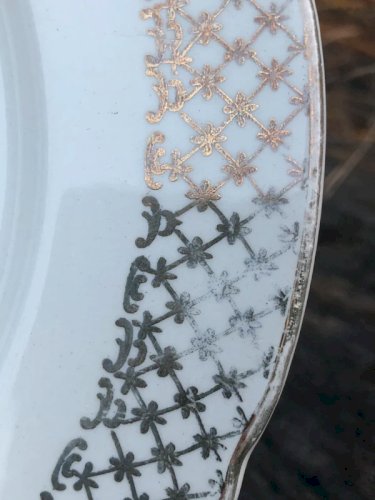 Assiette plate rétro vintage