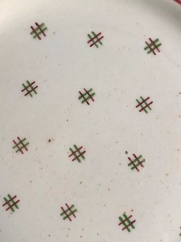 Assiette plate rétro vintage