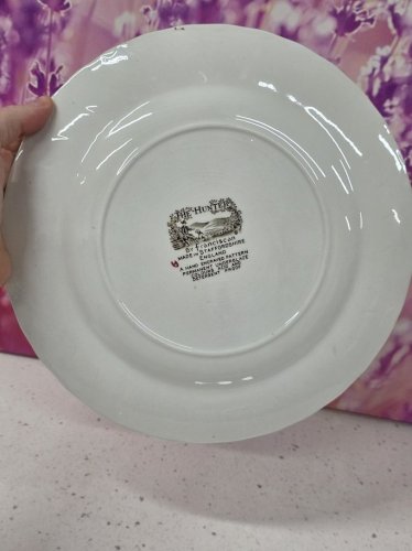 assiette plate terre de fer the hunter by franciscan staffordshire england