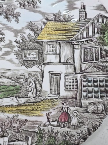 assiette plate terre de fer the hunter by franciscan staffordshire england