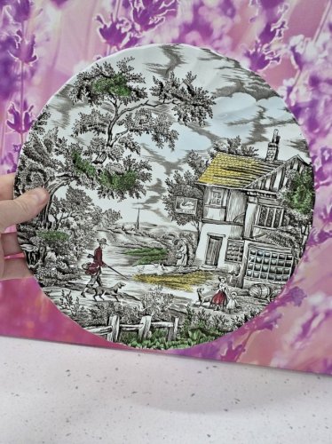 assiette plate terre de fer the hunter by franciscan staffordshire england