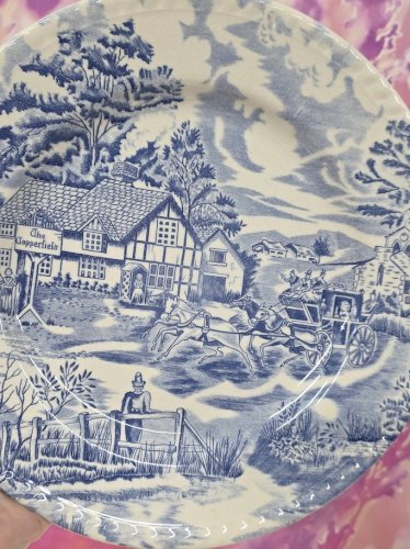 assiette plate vintage luneville terre de fer english style