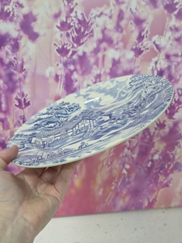 assiette plate vintage luneville terre de fer english style