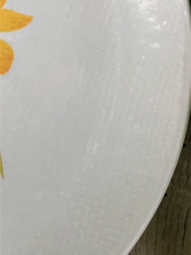 Assiette plate vintage Salins modèle Marguerite