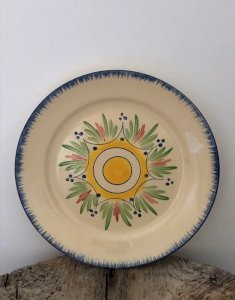 Assiette plate vintage style Breton