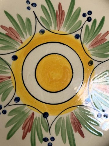 Assiette plate vintage style Breton