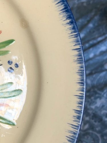 Assiette plate vintage style Breton