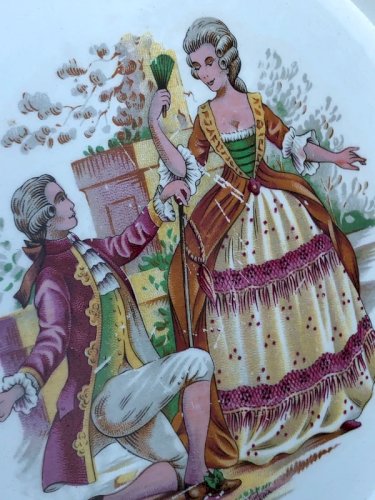 Assiette plate vintage