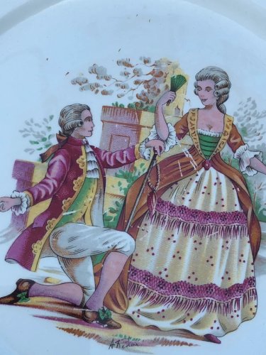 Assiette plate vintage
