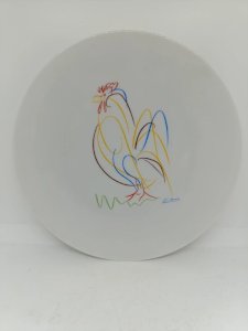 Limoges porcelain plate E.c.p.l.p model Le Coq by Picasso in good condition.