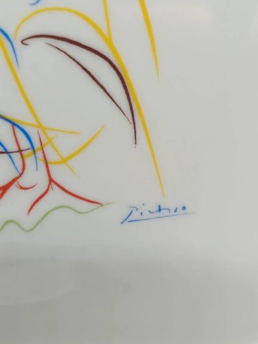 assiette porcelaie limoges E.c.p.l.p modele le coq par picasso  en bon etat