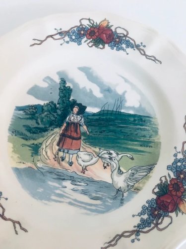 Assiette Sarreguemines